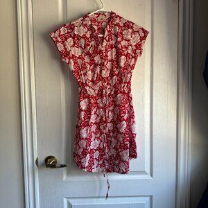 floral dress button up